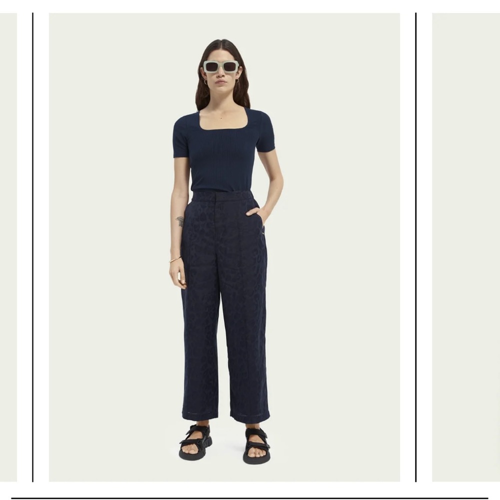 scotch and soda  animal print Jacquard pant